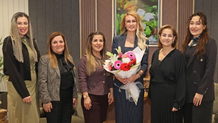 Nilden Bektaş Erhürman, Güzellik Uzmanları Tırnak Teknisyenleri Birliği heyetiyle görüştü