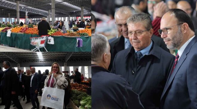 İskele Belediyesi Kapalı Pazar Yeri ve Terminal Alanı törenle açıldı