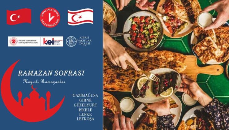 Ramazan ayı boyunca KKTC’de 17 sabit, 48 gezici noktada 227 bin kişiye iftar verilecek
